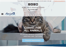 Tablet Screenshot of amigoanimalhospital.com